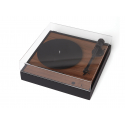 La Boite Concept Square Noyer - Platine vinyle HiFi avec deux modes, classique ou pré-ampli phono MM intégré