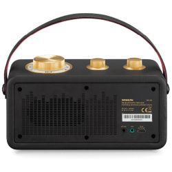 Sangean RA-101 Noir - Entrée audio analogique mini-jack et emplacement pour antenne FM