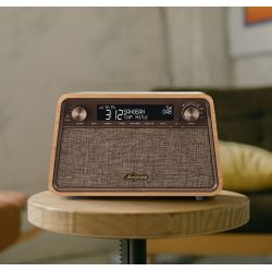 Sangean WR-201D Cerisier - Un poste radio numérique avec fonctions radio-réveil