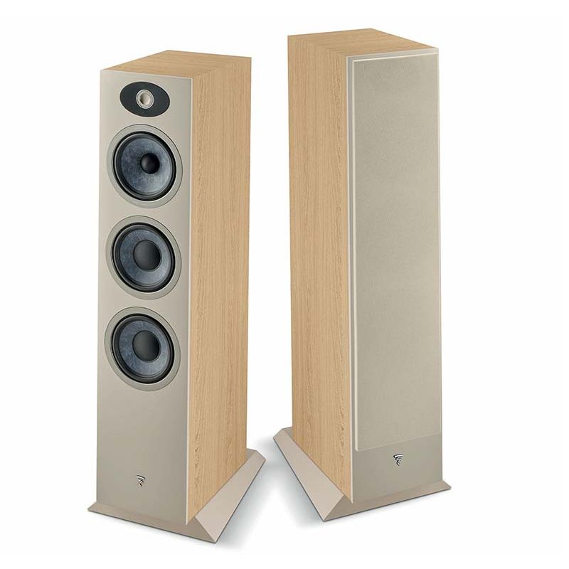 Focal Theva N°3 Bois clair : paire enceintes passives colonnes HiFi