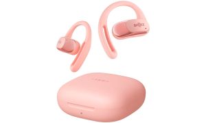 Shokz OpenFit Air Rose - Ecouteurs sans fil Bluetooth avec boîtier de charge