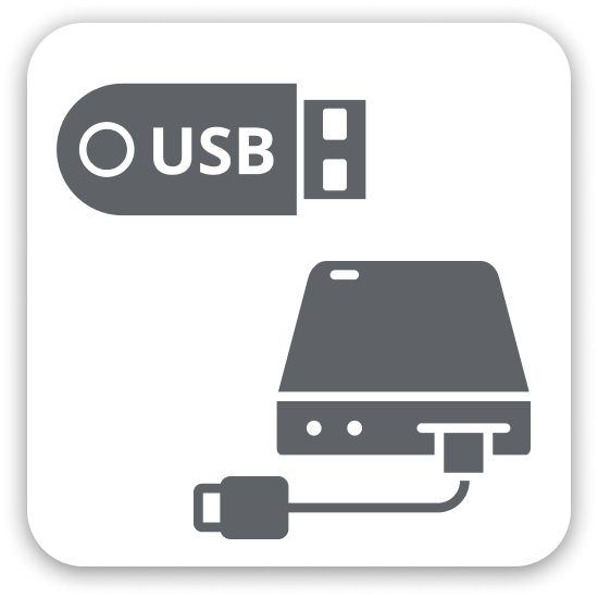 Clé USB, disque dur