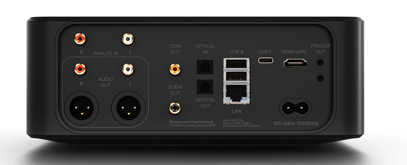 Bluesound NODE Icon : Lecteur réseau audio haute fidélité 24 bits / 192 kHz pour votre chaîne HiFi