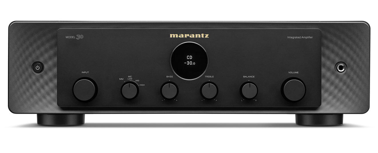 Marantz MODEL 30 : Boutons de contrôle en façade et télécommande infrarouge